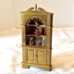 Dollhouse Corner Cupboard Miniature
